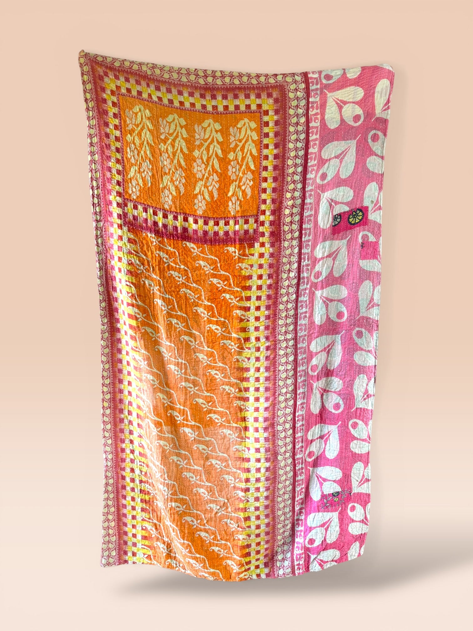 Kantha quilt - BIG stitch 22