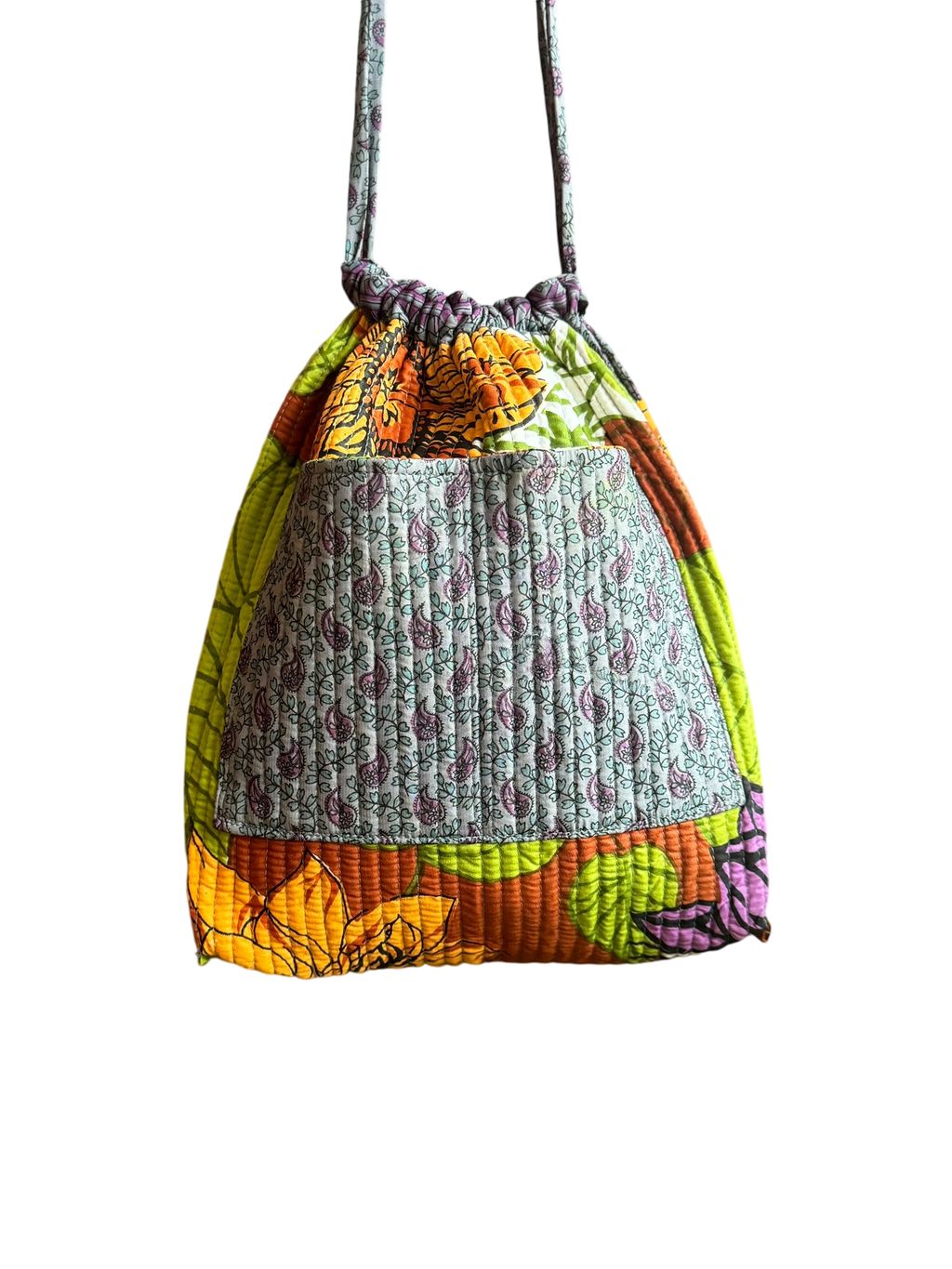 Potli bag - Purple paisley