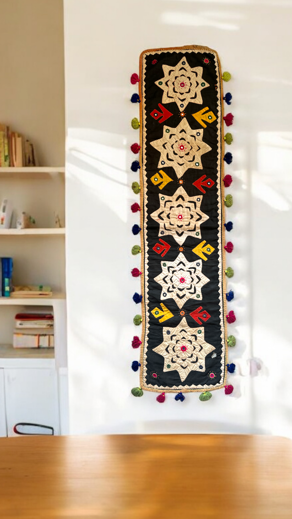 Wallhanging - Five star fringes