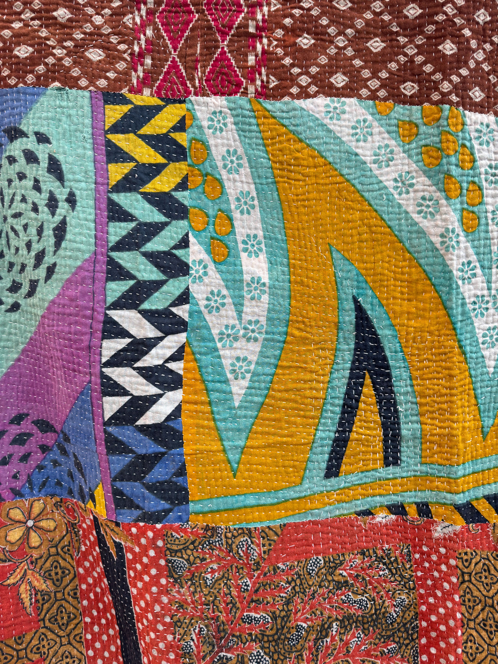Kantha quilt - Fine stitch 29