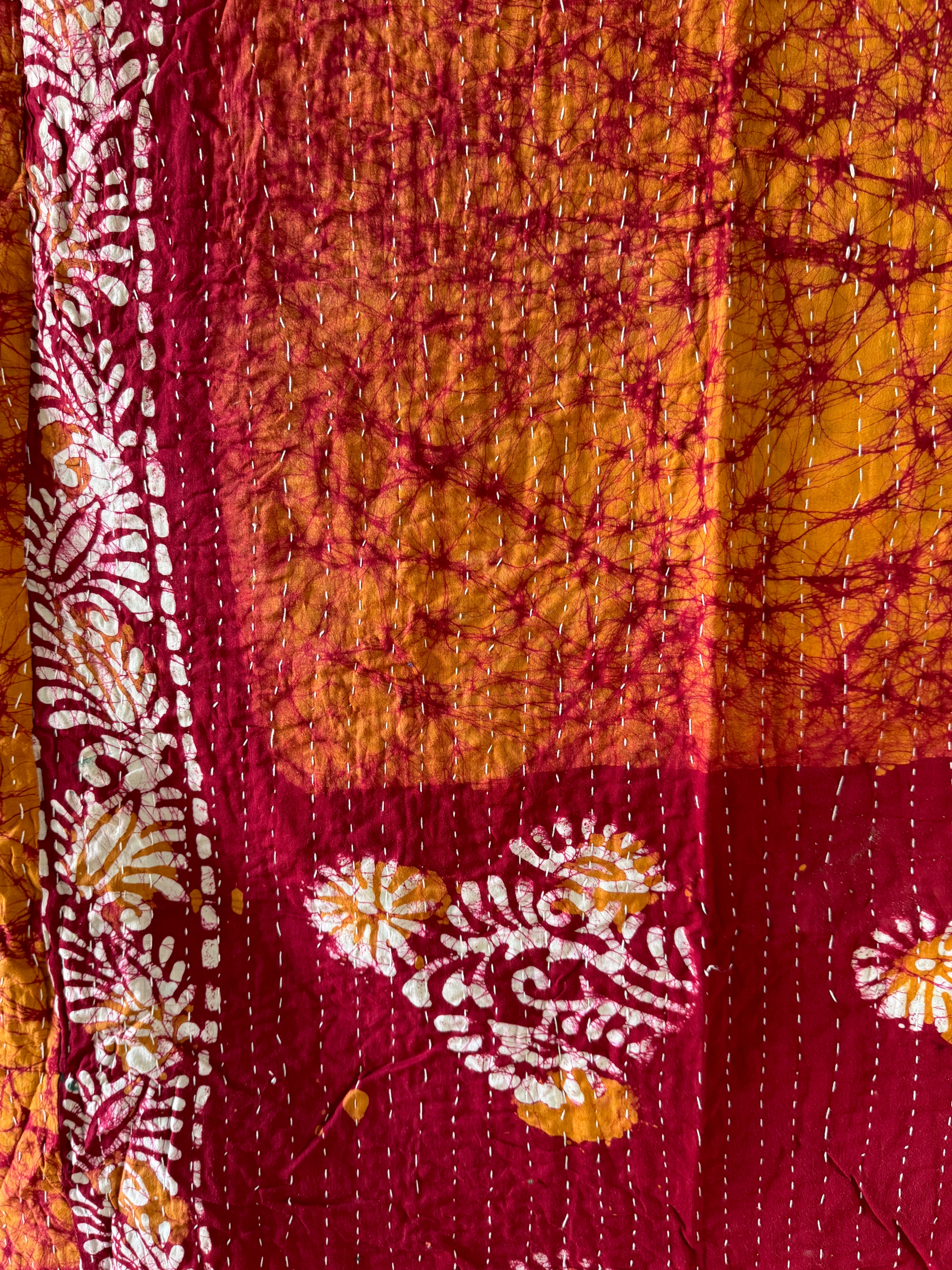 Kantha quilt - BIG stitch 08