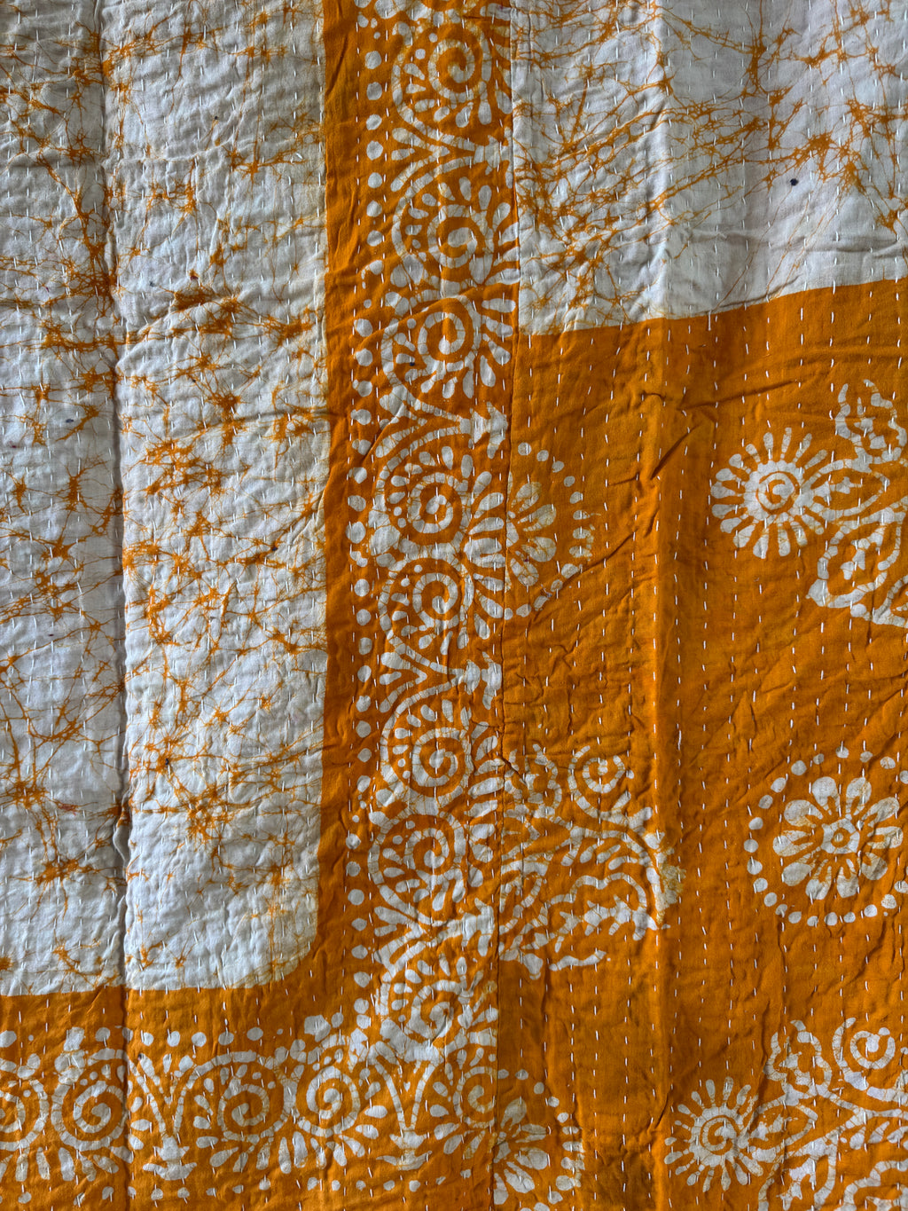 Kantha quilt - BIG stitch 10