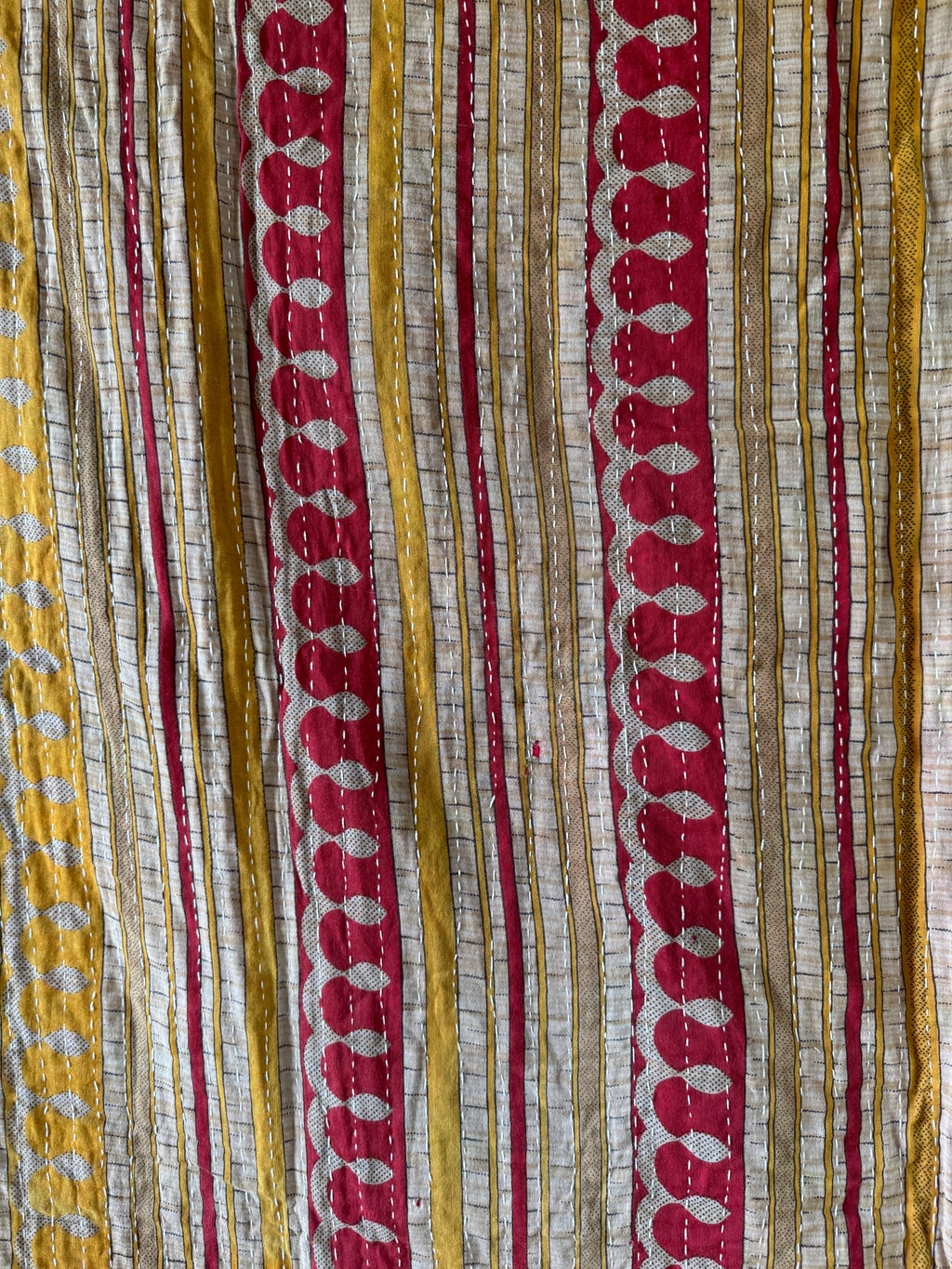 Kantha quilt - BIG stitch 15