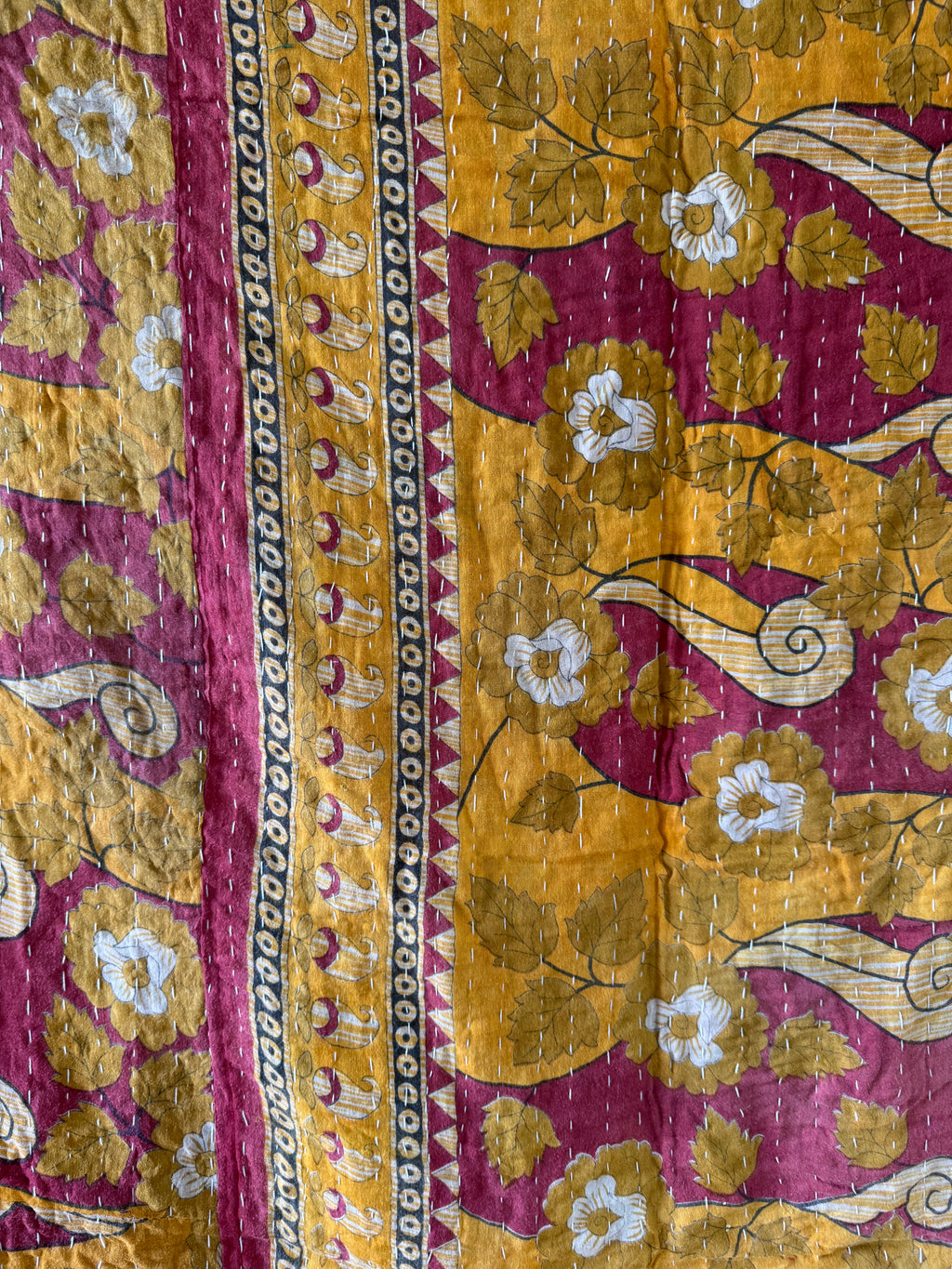 Kantha quilt - BIG stitch 24