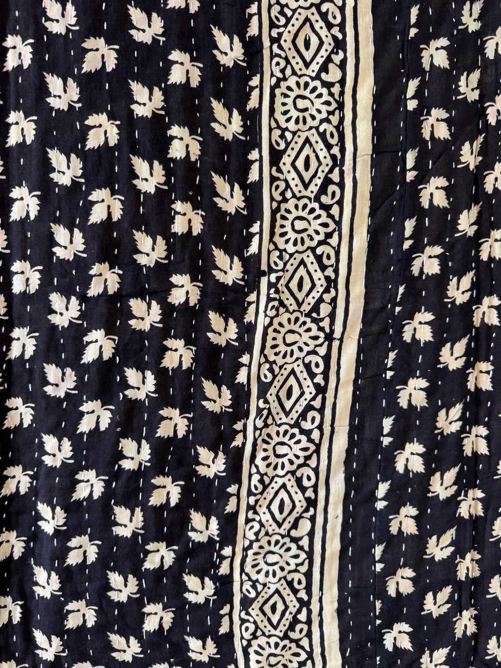 Kantha quilt - BIG stitch 23