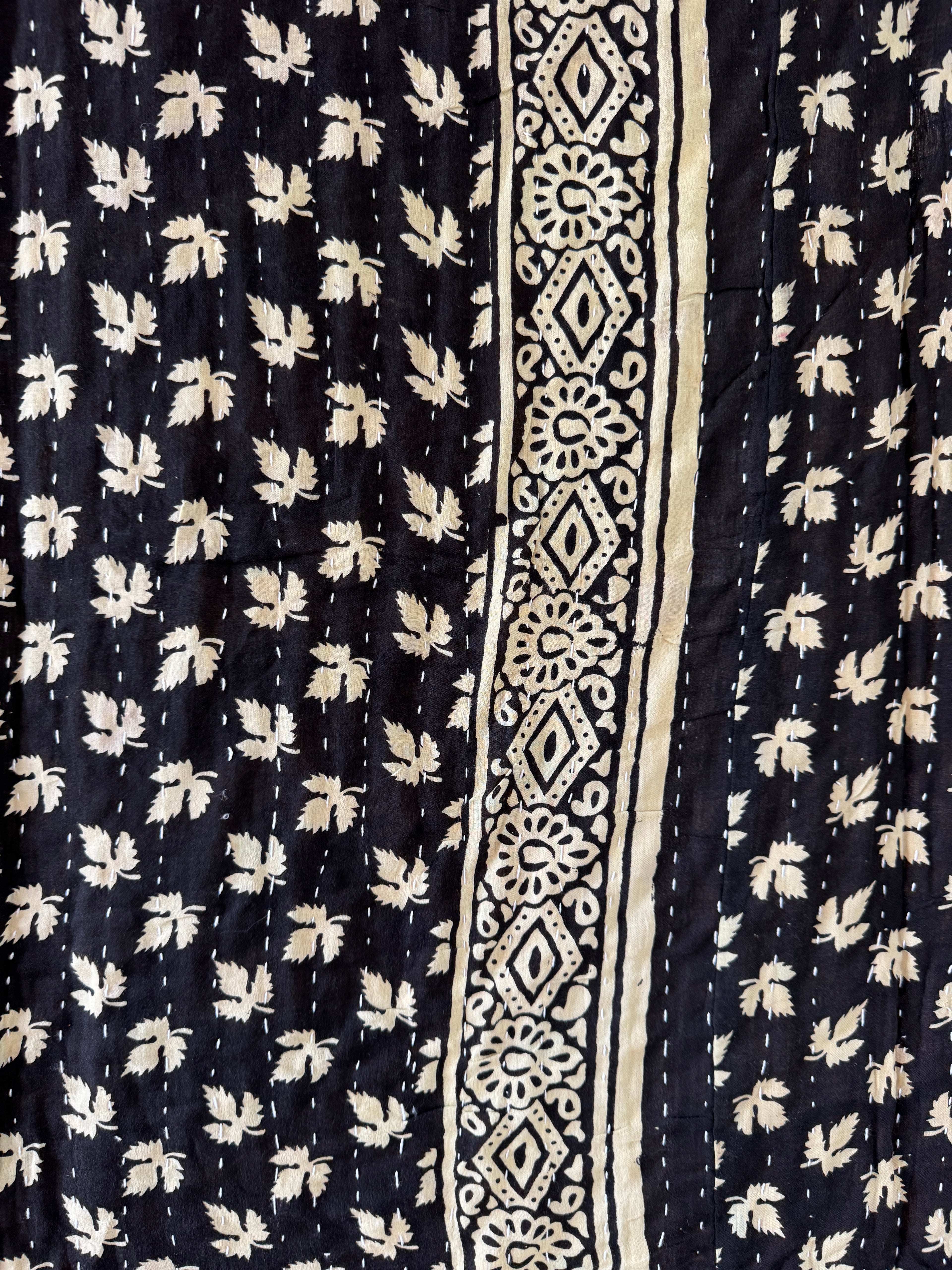 Kantha quilt - BIG stitch 23