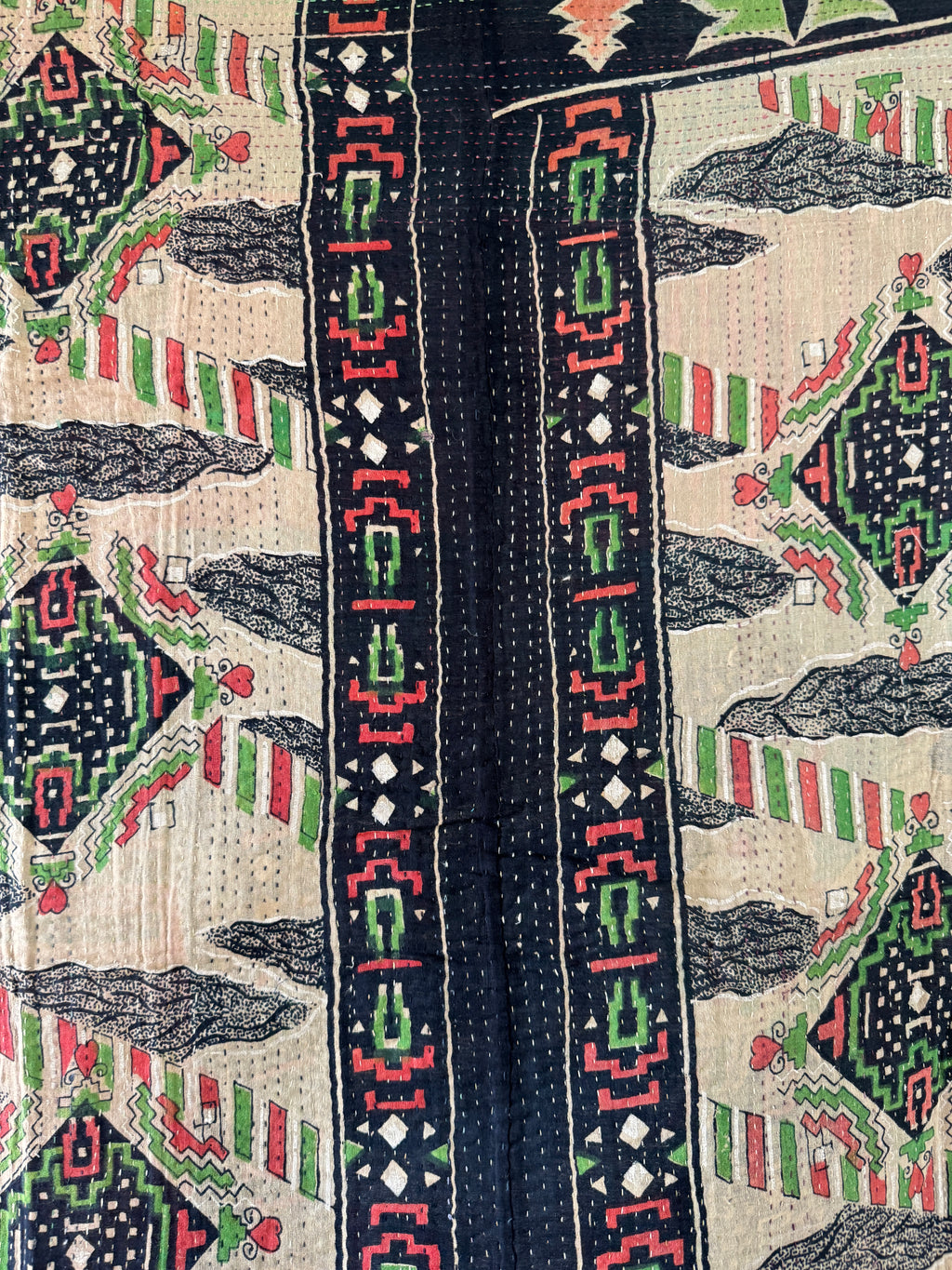 Kantha quilt - Fine stitch 25