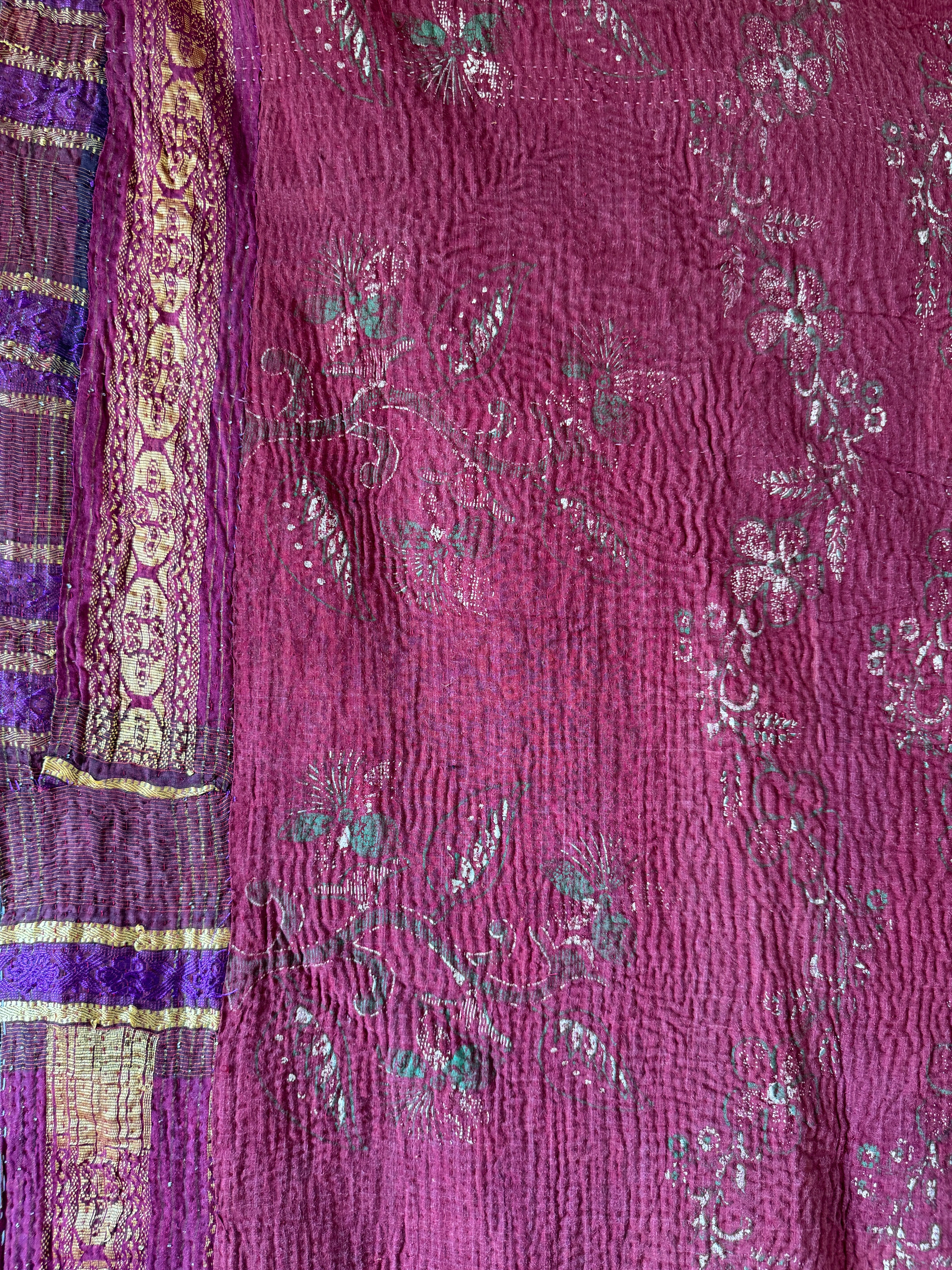 Kantha quilt - Fine stitch 19