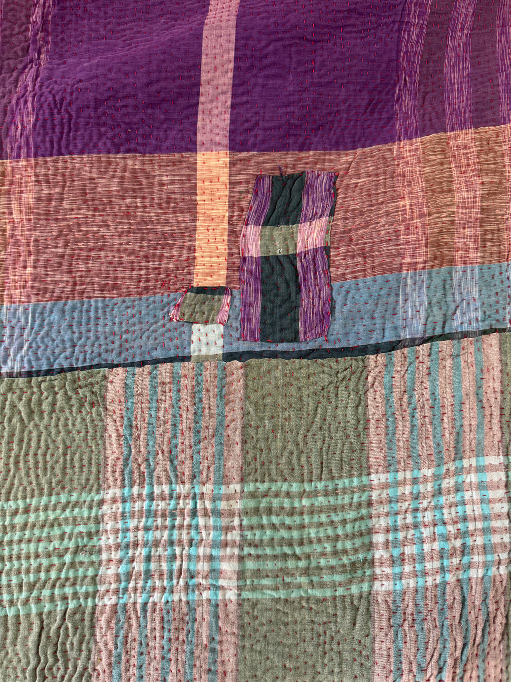 Kantha quilt - Fine stitch 19