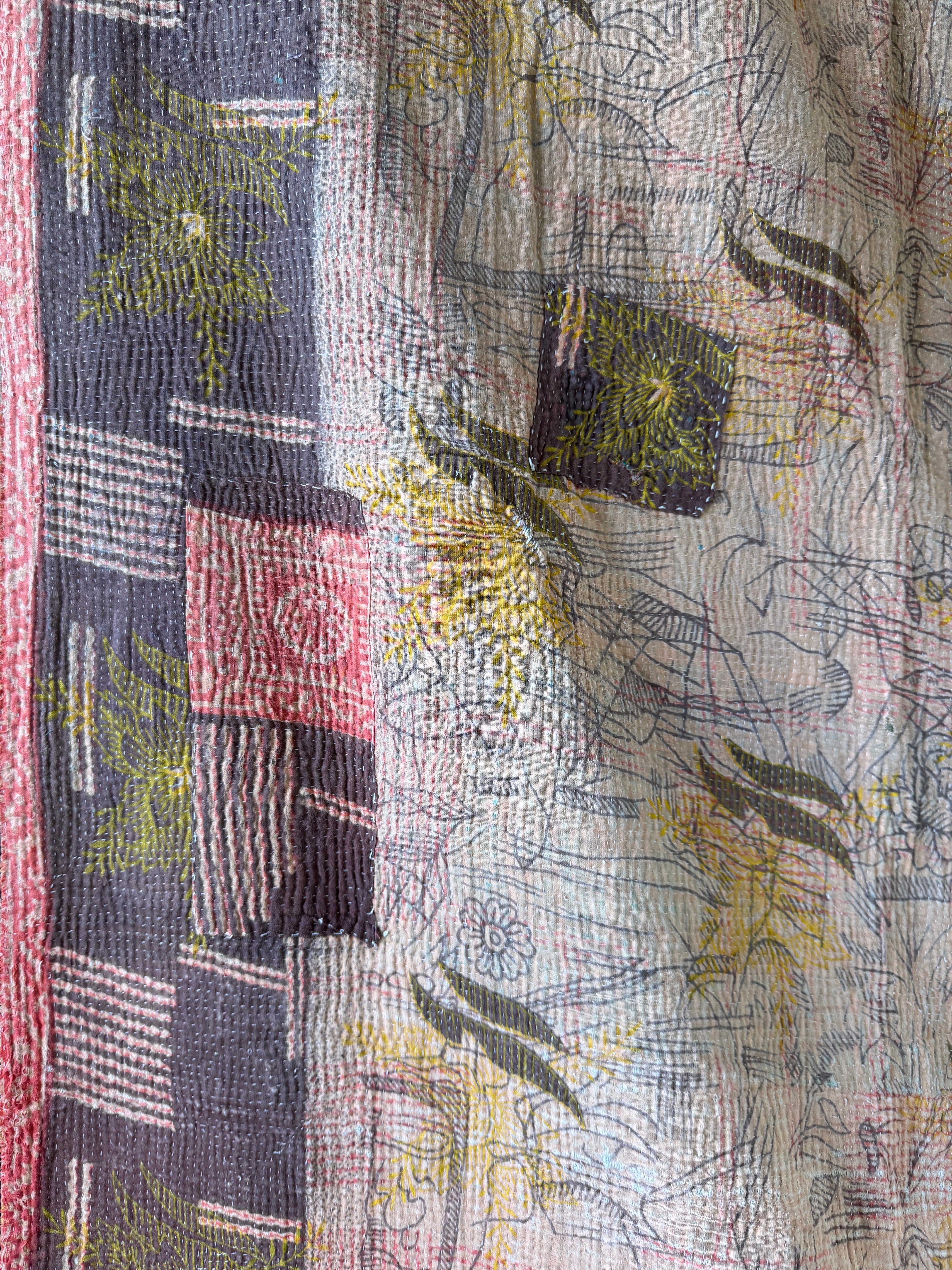 Kantha quilt - Fine stitch 18