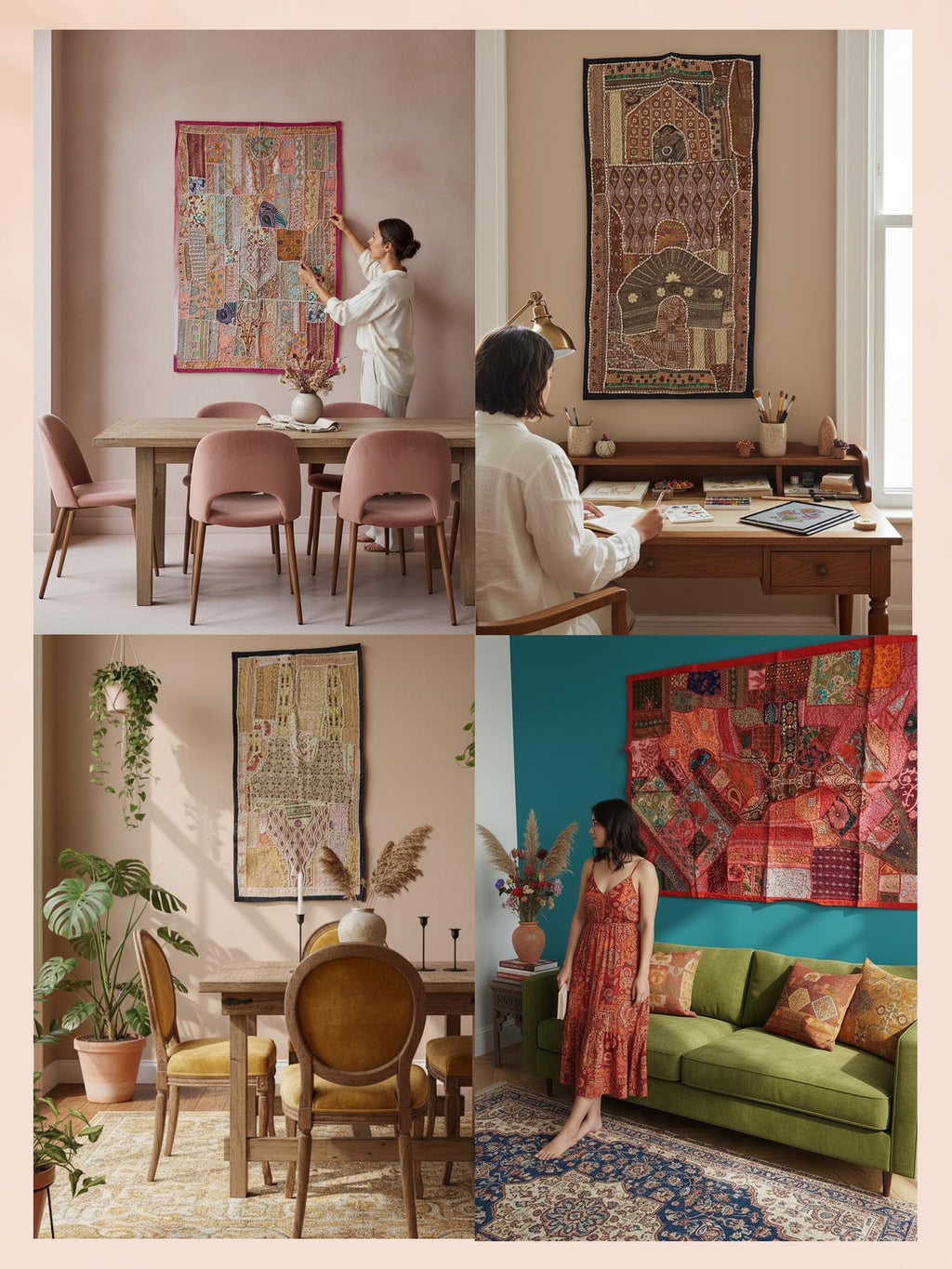 Wallhanging - Vintage Rajasthani wedding dress 8